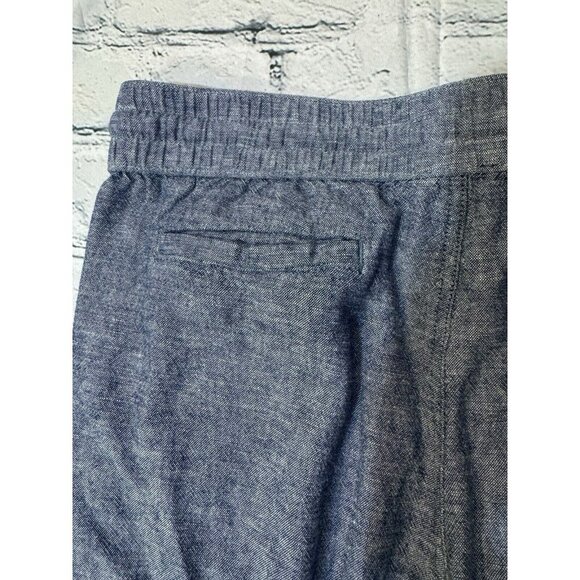 Ann Taylor Factory Petite Linen Blend Pants Elastic Waist Size MP - Picture 6 of 12
